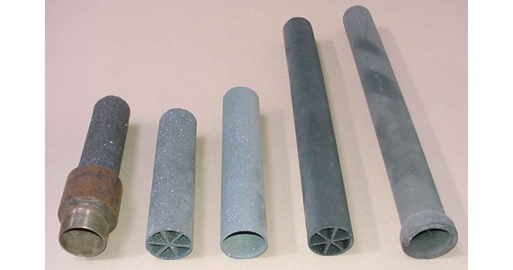 60 mm extruded ReSiC tubes 1989.JPG